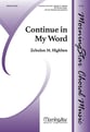 Continue in My Word SAB choral sheet music cover